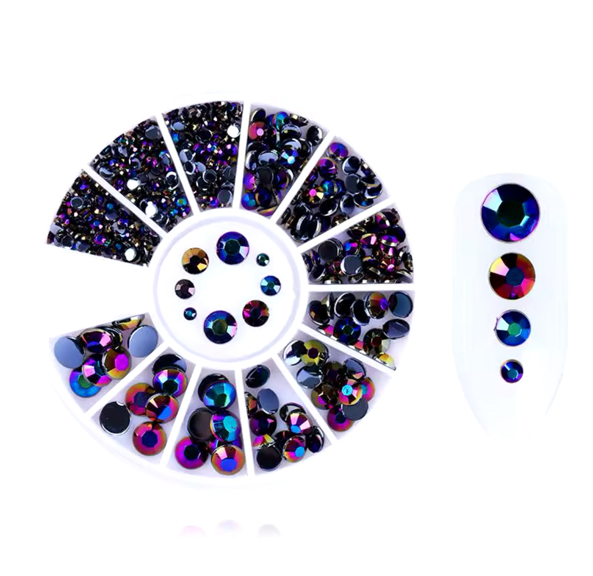 3D Nail Sequins For Nail Art Decorations Mixed Size Glitter Flakes Nail Accessories