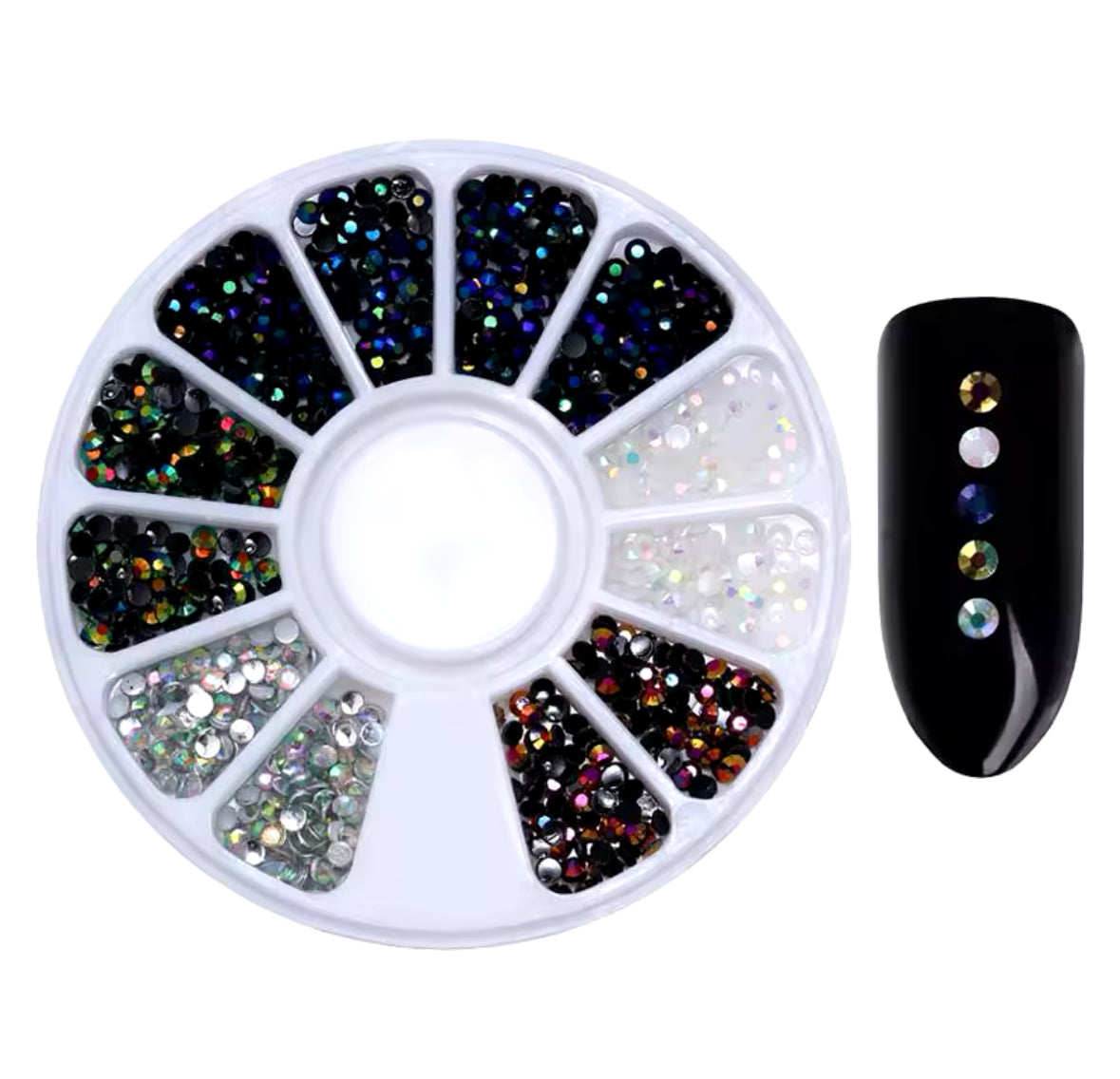 3D Nail Sequins For Nail Art Decorations Mixed Size Glitter Flakes Nail Accessories