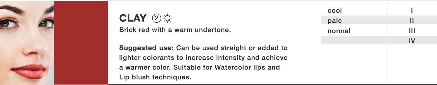 EVENFLO Clay Lip Pigments Perma Blend 1/2oz Bottle