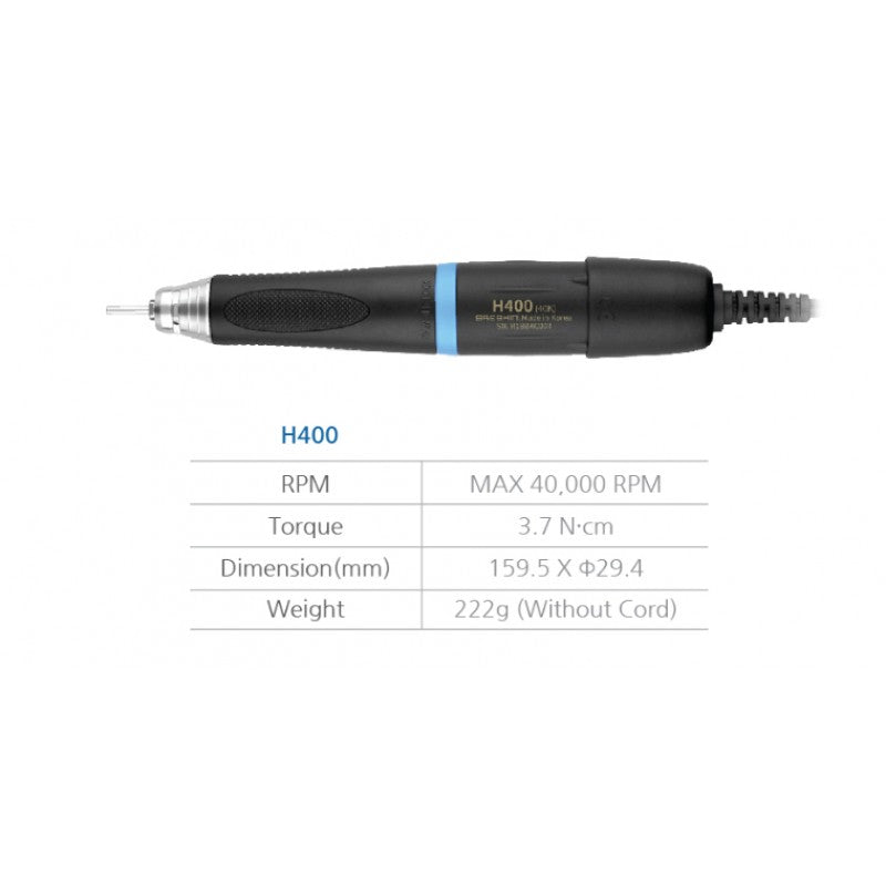 Saeshin Strong 210 Nail Drill with H400 handpiece 40K RPM (with pedal) Original
