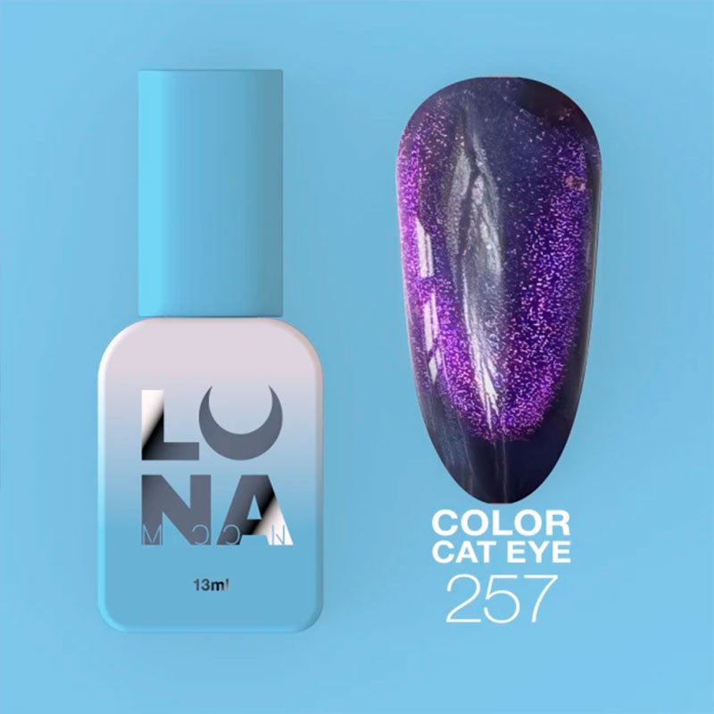 LUNAmoon Cat Eye 257 Gel polish Color, 13 ml