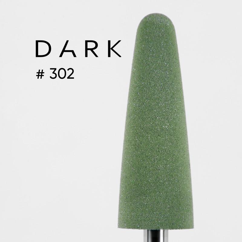DARK Silicone Polisher Thin Rounded Bullet, Green