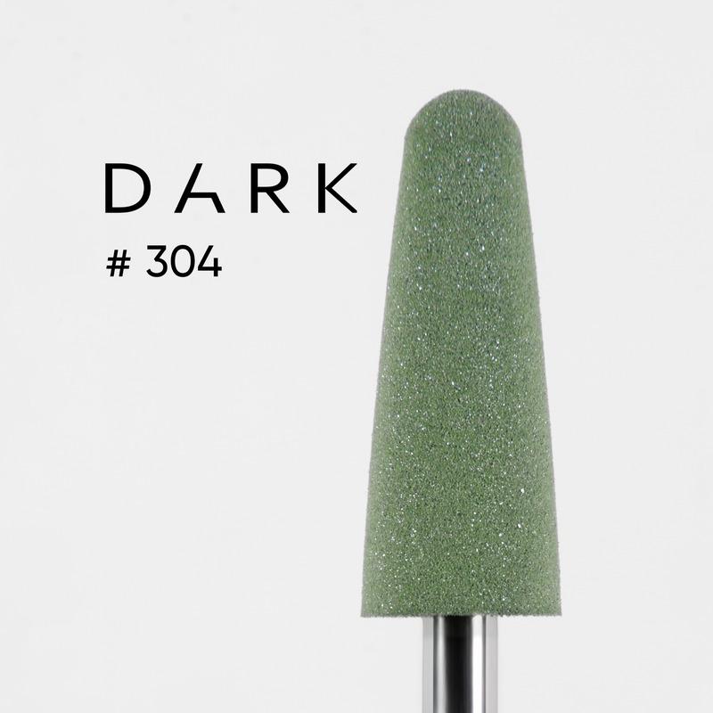 DARK Silicone Polisher Thin Rounded Bullet, Green