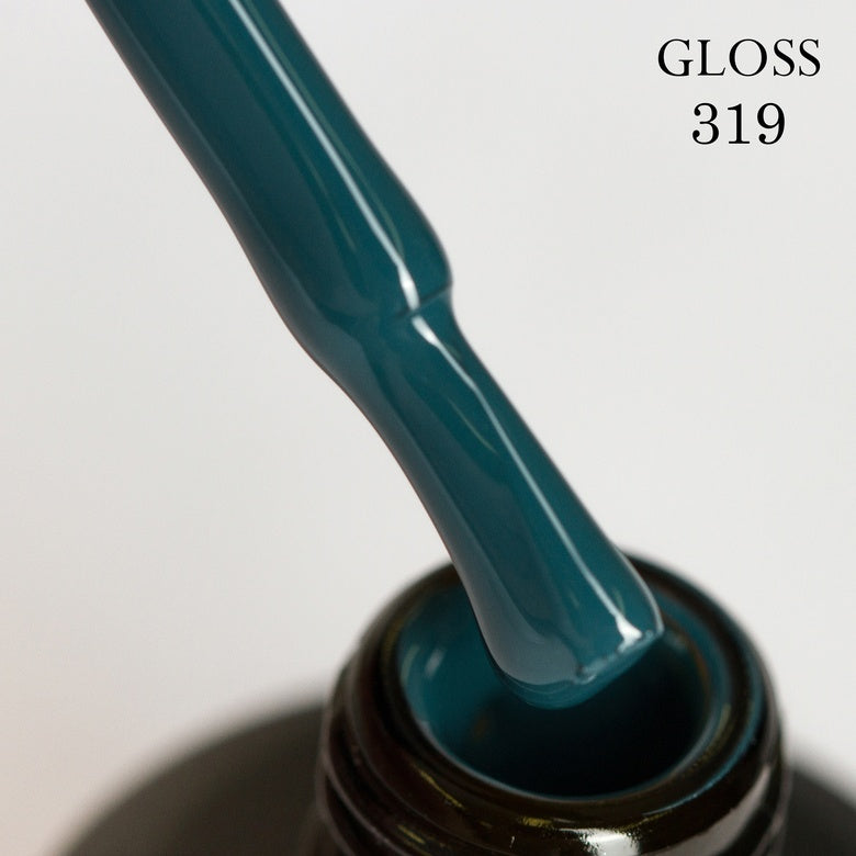 Gel polish 319 GLOSS (dark turquoise), 11 ml