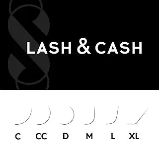 SCULPTOR Black eyelashes for extensions LASH&CASH, 28 lines, 0.10