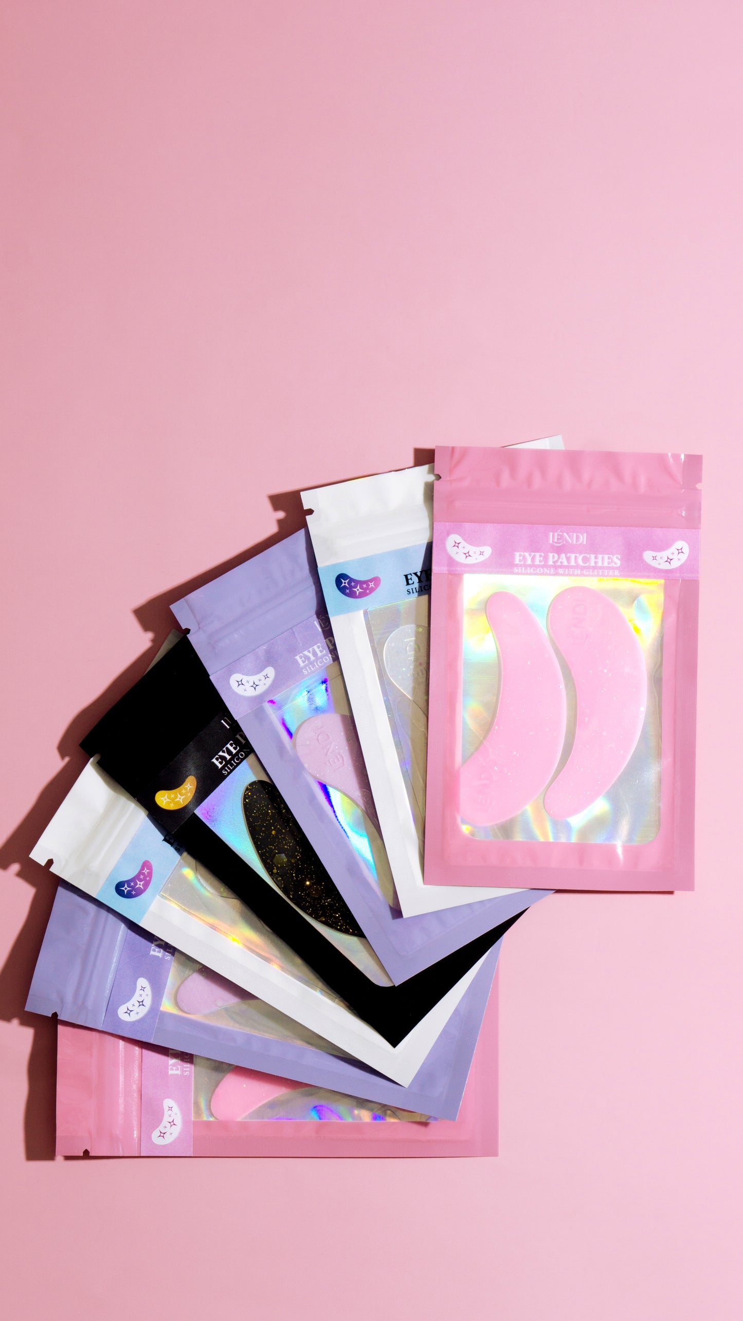 LENDI Reusable Silicone Patches, 1 Pair (Pink, Purple)