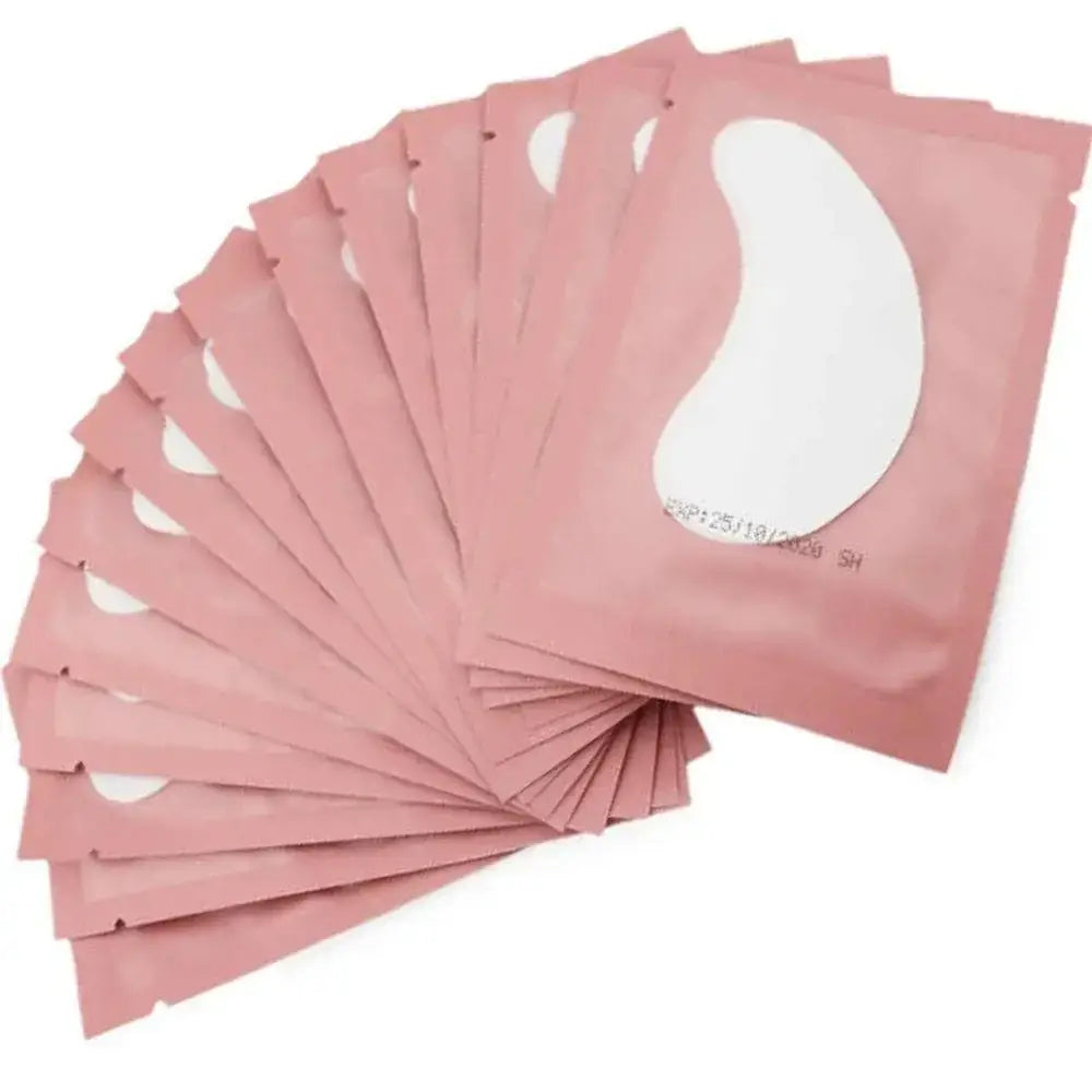 Eye pads for eyelash extensions, Pink, 50pcs