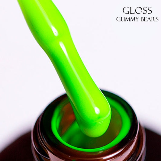 GLOSS Gel polish Gummy Bears 506 (lime neon), 11 ml