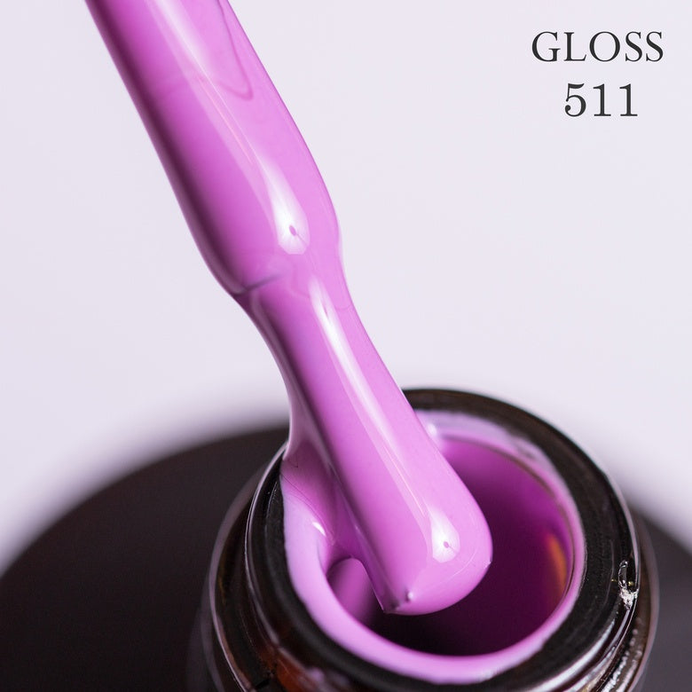 GLOSS Gel polish 511 (bright lavender), 11 ml