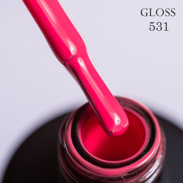 Gel polish 531 GLOSS (pink-coral), 11 ml