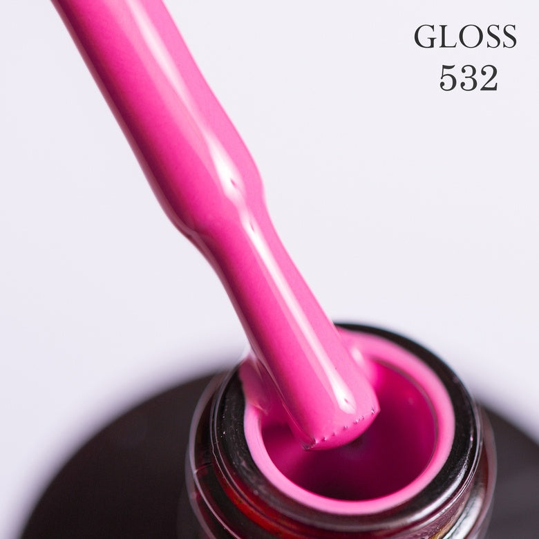 Gel polish 532 GLOSS (pink-purple), 11 ml