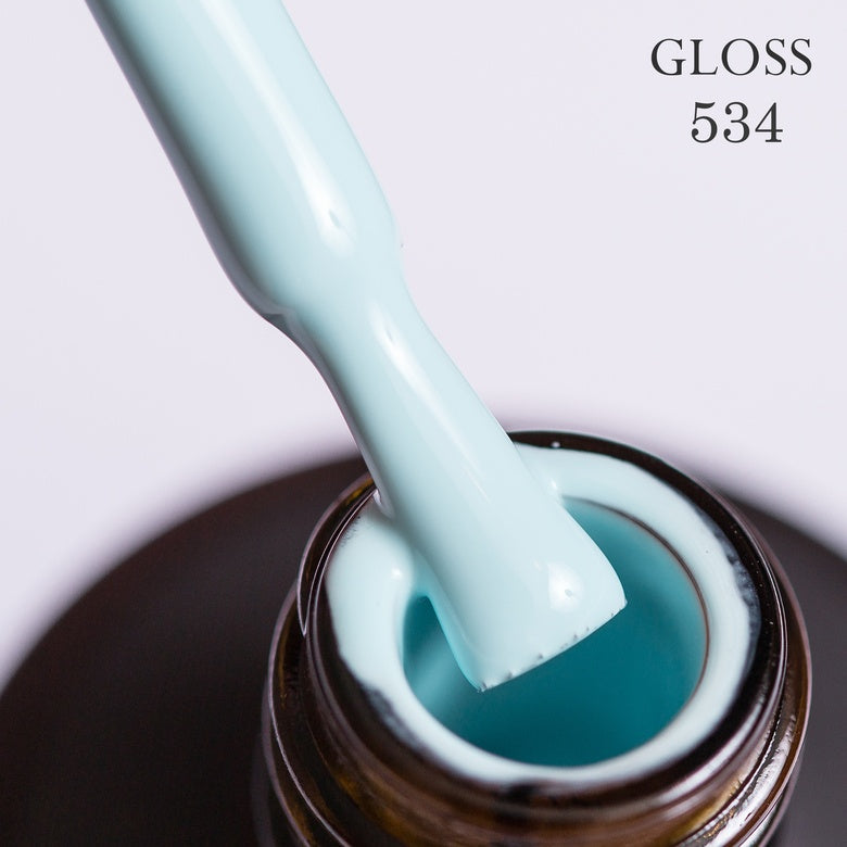 Gel polish 534 GLOSS (light blue), 11 ml