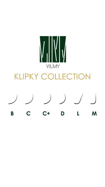 VILMY Lashes BROWN 20 lines KLIPKY, 0.07