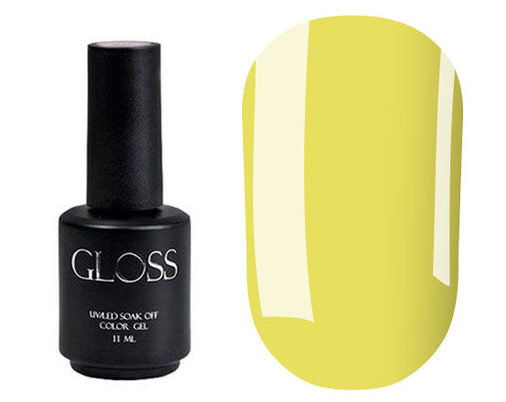 Gel polish GLOSS 702 (yellow green), 11 ml