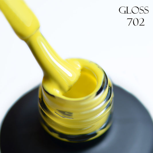 Gel polish GLOSS 702 (yellow green), 11 ml