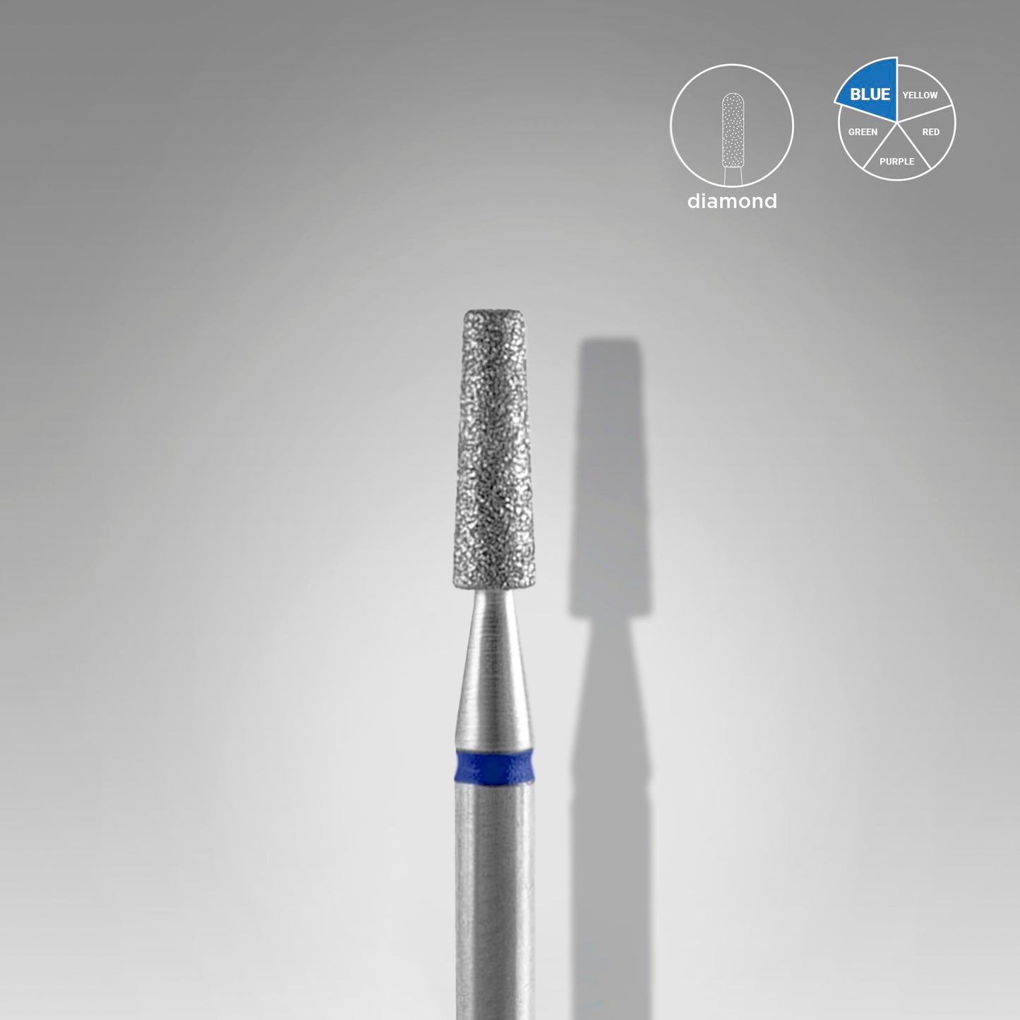 STALEKS Diamond nail drill bit frustum EXPERT head diameter 2,5 mm / working part 8 mm