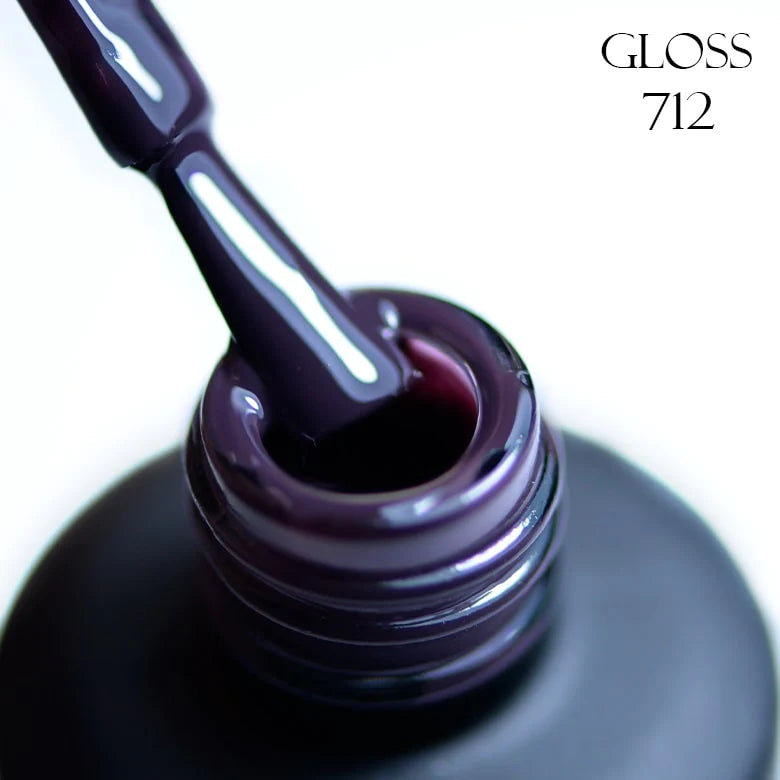 GLOSS Gel Polish 712 (Black currant), 11ml