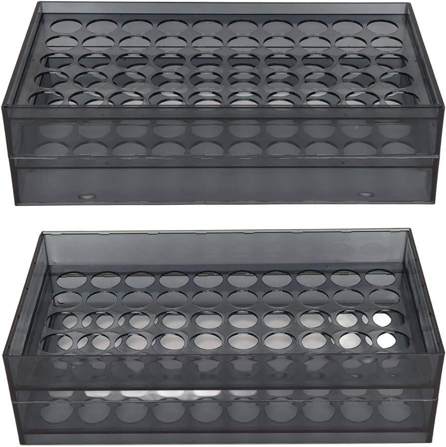 50 holes tattoo ink bottle rack gray display wall mountable movable ...