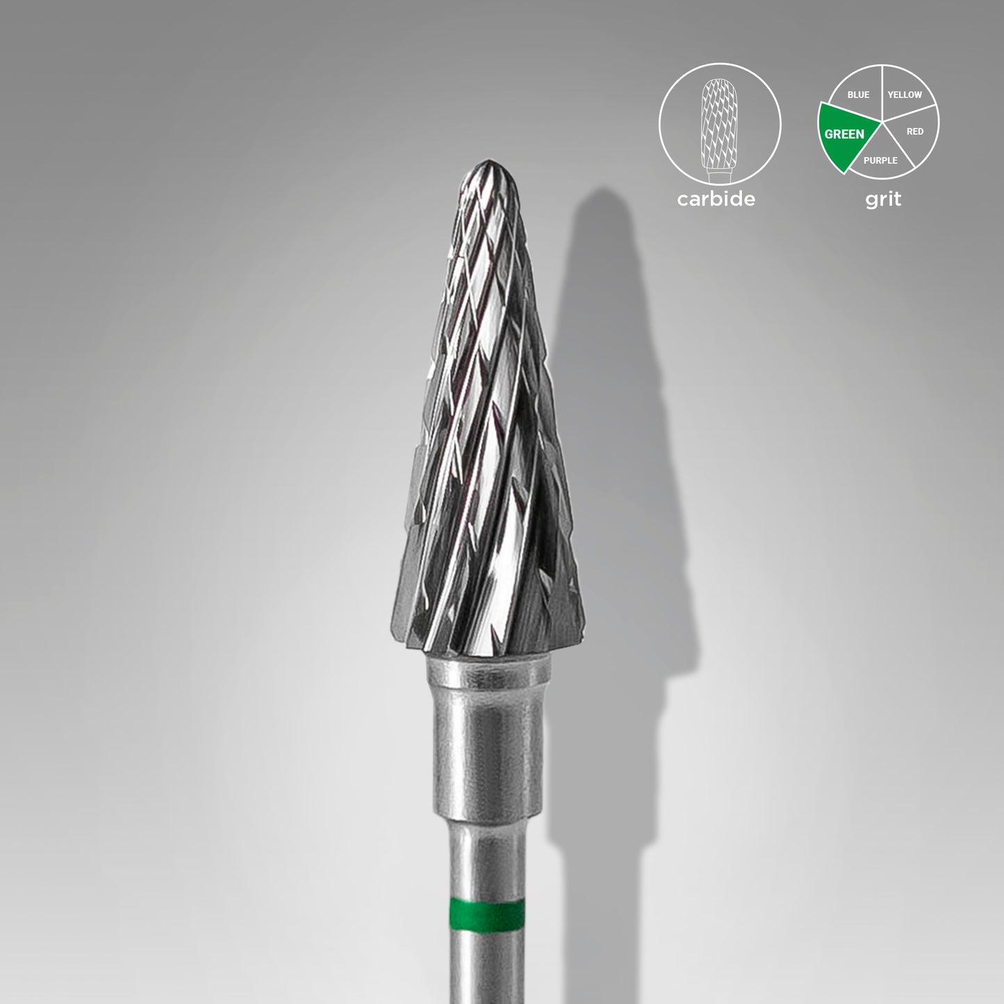 STALEKS Carbide nail drill bit cone EXPERT head diameter 6mm/working part 14mm