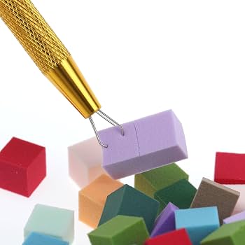 Sponge Grabbing Pen for Nail Ombre, Gold