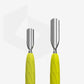 STALEKS Manicure pusher Gummy with silicone handle UNIQ 10 TYPE 1 (rounded wide and rounded narrow pusher)
