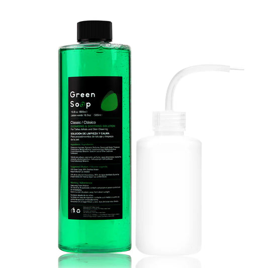 Antibacterial Green Soap Soothing Solution Dragoart for permanent makeup and tattoo, 500ml