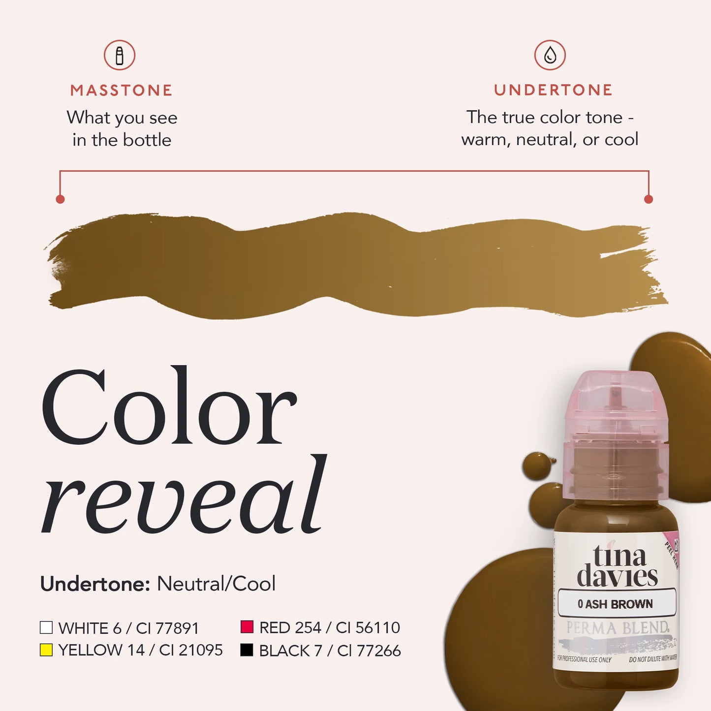 Perma Blend x Tina Davies — Ash Brown Brow Pigment
