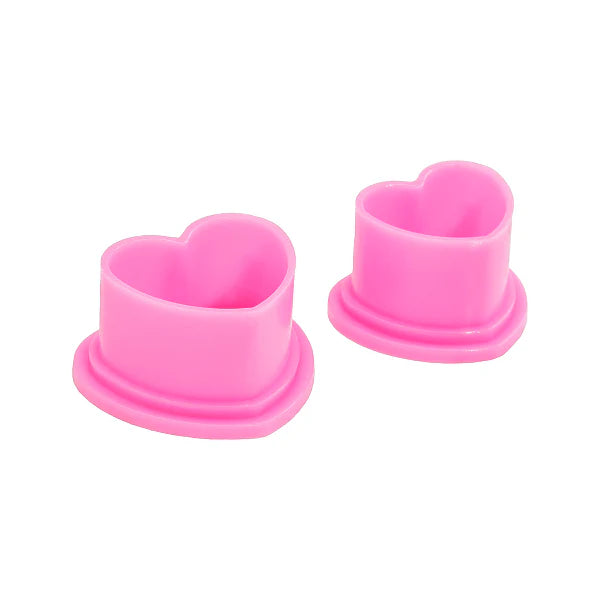 Cups silicone tattoo Saferly Heart Large Ink- Pink