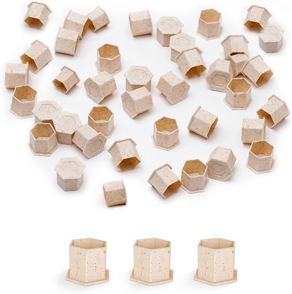 Biodegradable Tattoo Ink Cups with Base, 200pcs