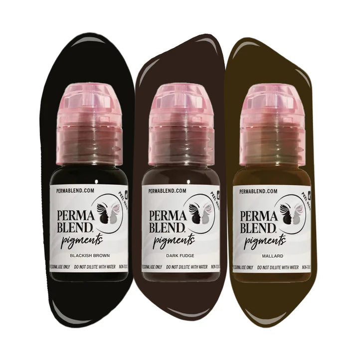 Perma Blend Cool Eyebrow Pigments Mini Set – 3 1/2oz Bottles
