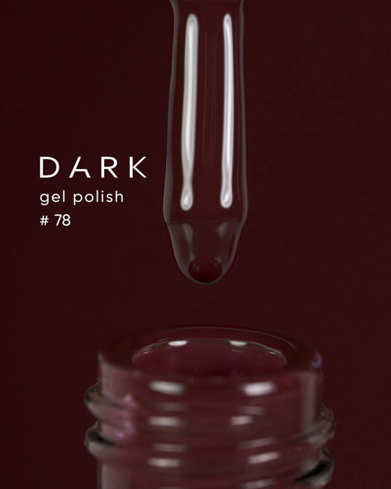 Dark 78 Gel polish TPO Free (new collection), 10 ml