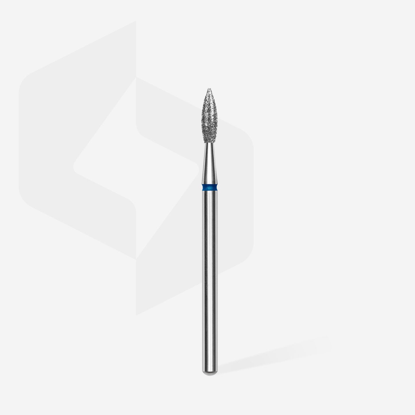 Diamond nail drill bit pointed flame blue EXPERT head diameter 2,3 mm / working part 8 mm (FA11B023/8)