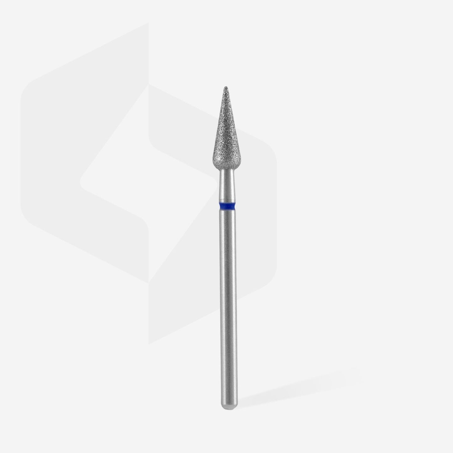 Diamond nail drill bit pointed pear blue EXPERT head diameter 4 mm / working part 12 mm (FA100B040/12)