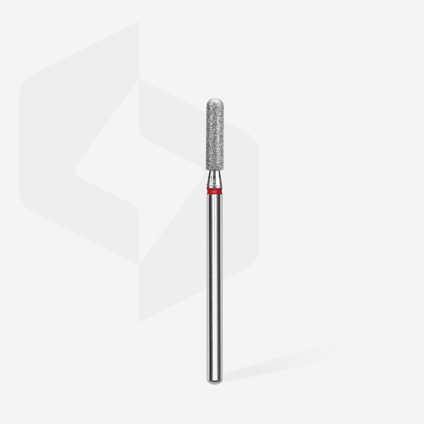 Diamond nail drill bit rounded cylinder red EXPERT head diameter 2,5 mm / working part 10 mm (FA30R025/10)