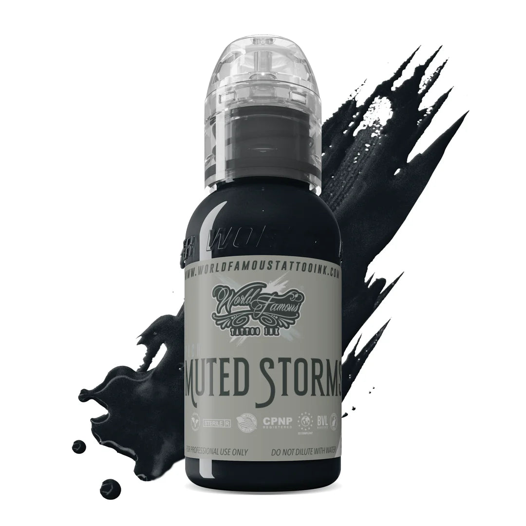 World Famous Muted Storms Down Pour Tattoo Inks