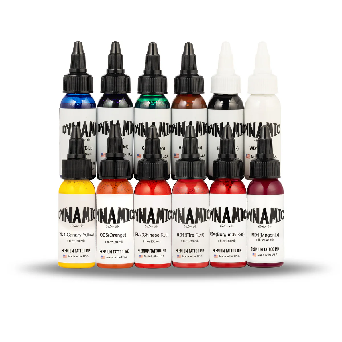 Tattoo Ink set Dynamic OG Color Set 12 colors, 1 oz