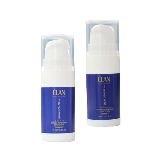 ELAN Eyebrow D-COLOR 2.0 Tint Removal Expert System (Emulsion 1, Emulsion 2, Kit Emulsion 1+2))