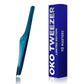 Eyebrow Tweezers Beveled OkO Blue Magic Premium