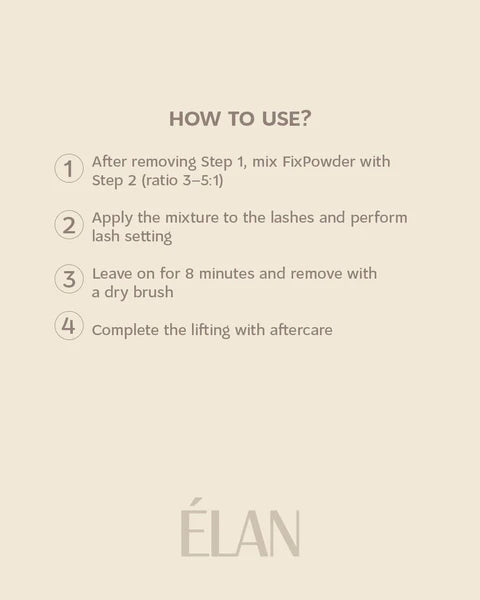 ELAN Fixing powder for eyelash lamination x CHALA - FixPowder, 9 g
