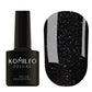 Gel Polish G027 Komilfo Deluxe Black With Colorful Glitter, 8 ml