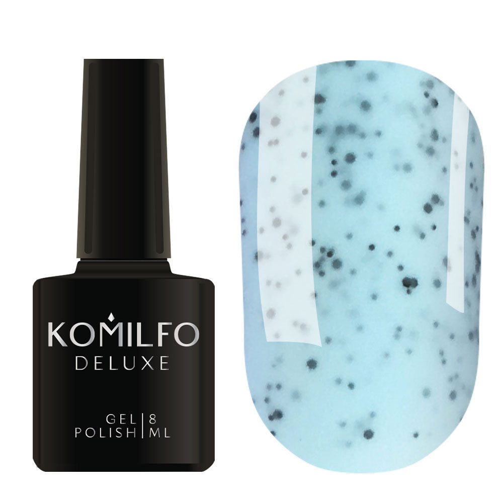 Gel Polish DF004 Komilfo Dragon Fruit Light Blue With Splashes, 8 ml