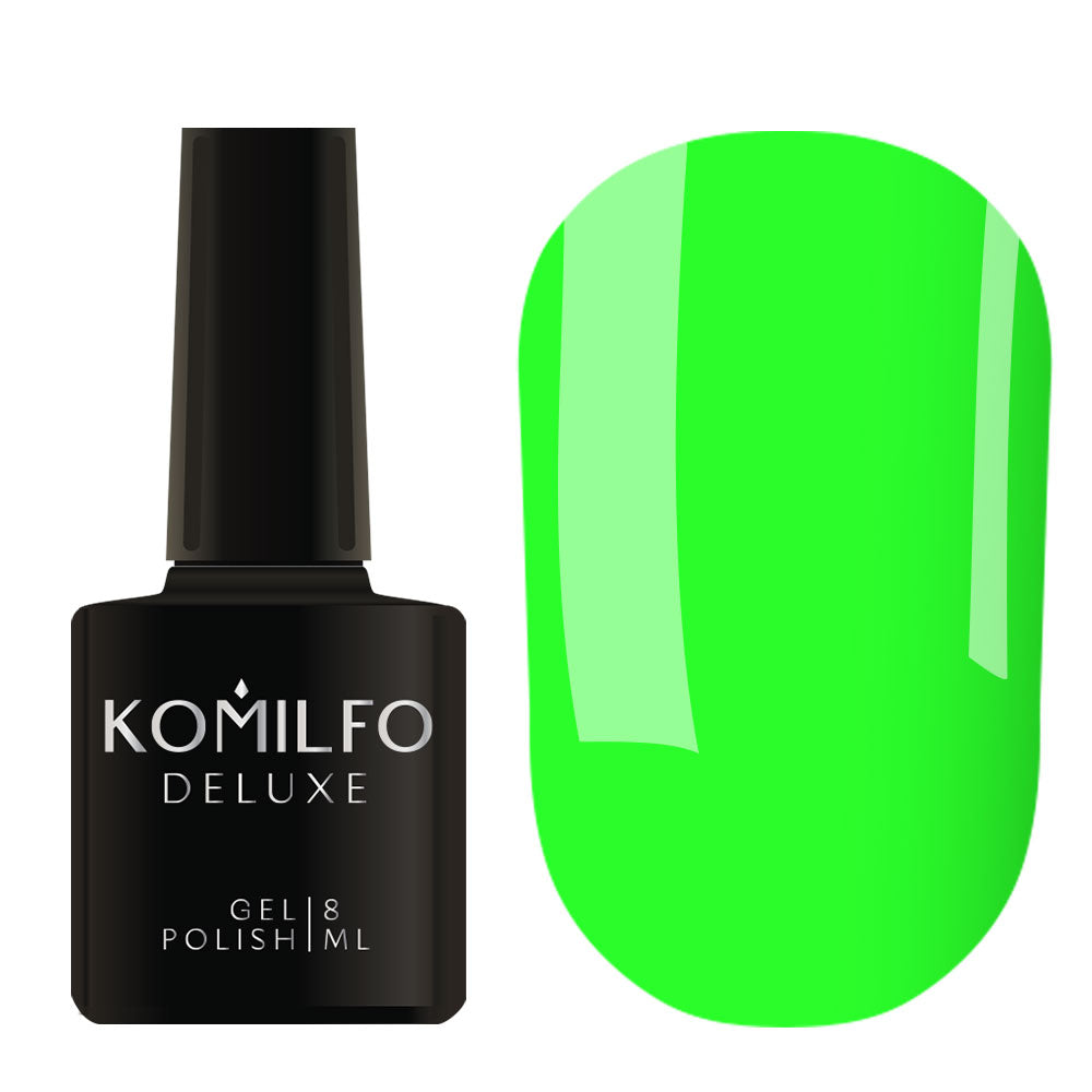 Gel Polish Komilfo 8ml K001 Kaleidoscopic Collection Light Green, Neon