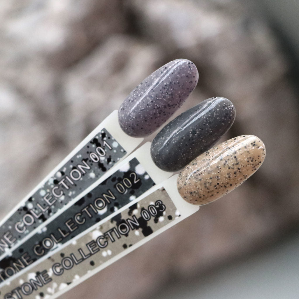 Gel Polish Komilfo 8ml ST001 Stone Collection Gray, With Crumbs