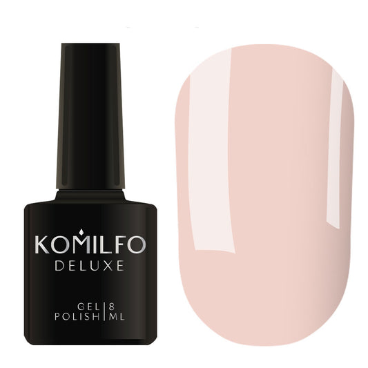 Gel Polish D026 Komilfo Deluxe Series (light creamy-beige-pink, enamel), 8 ml