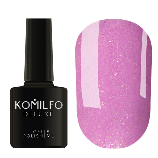 Gel Polish Komilfo Deluxe Series D044 (light purple with shimmer), 8 ml