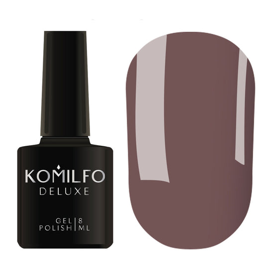 Gel Polish Komilfo Deluxe Series D112 (lilac-gray-brown, enamel), 8 ml