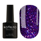 Gel Polish 005 Komilfo Stardust Glitter (violet-blue with glitters), 8 ml