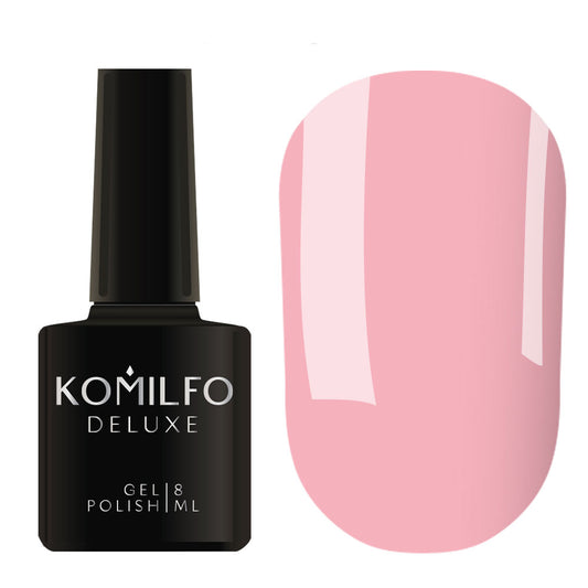 Gel polish D017 Komilfo Deluxe Series (slightly lilac-pink, enamel), 8 ml