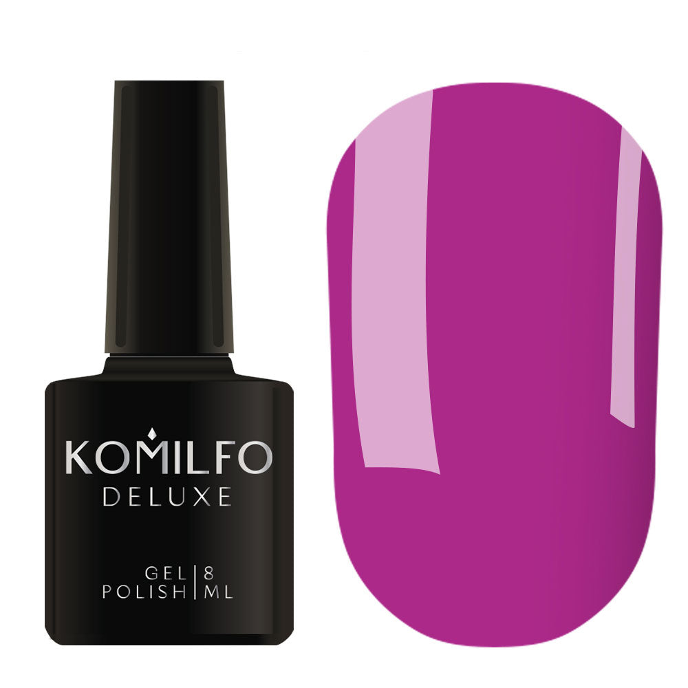 Gel polish Komilfo Deluxe Series D045 (muted dark purple, enamel), 8 ml