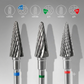 STALEKS Carbide nail drill bit cone EXPERT head diameter 6mm/working part 14mm